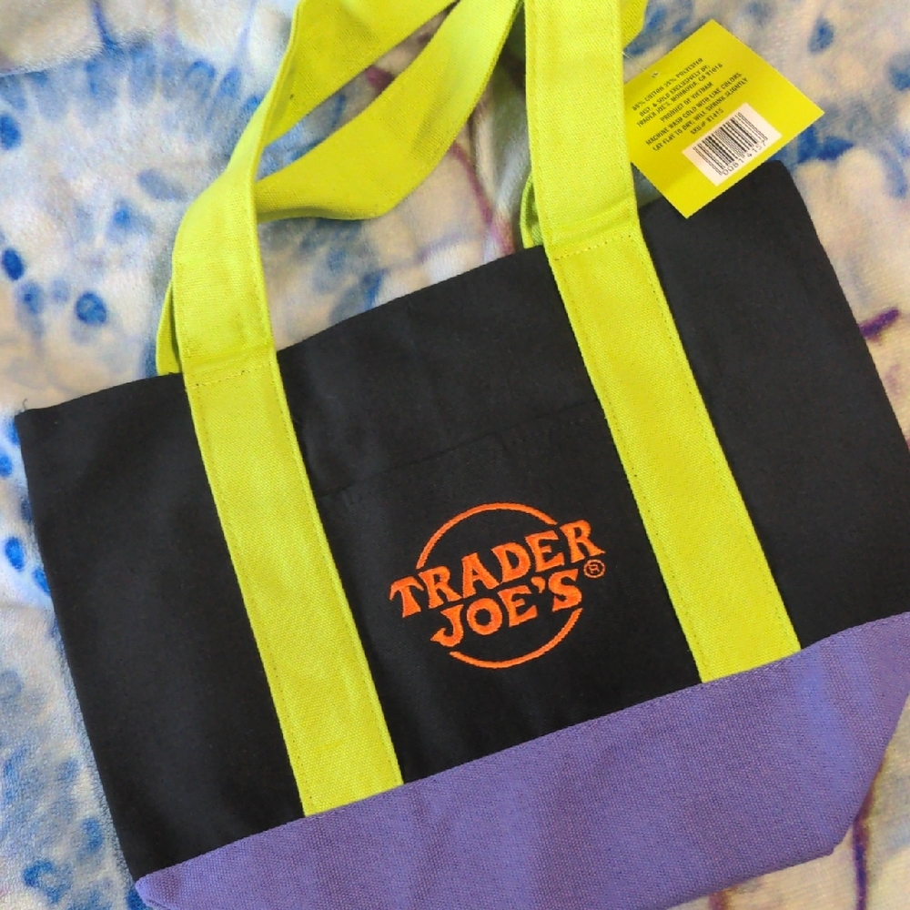 Black and Purple Tote Bag